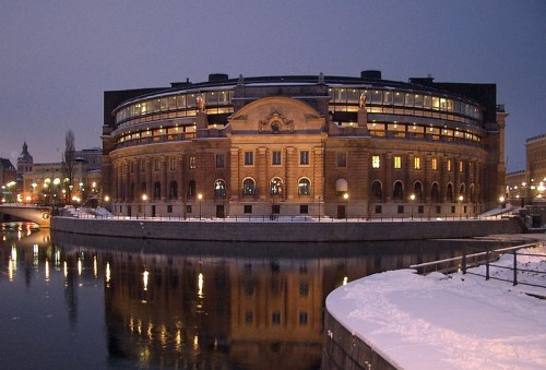 Riksdag, l'equivalente svedese delle Camere del Parlamento