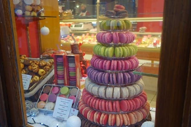 Colorful Macaroons in Alsatian Bakery