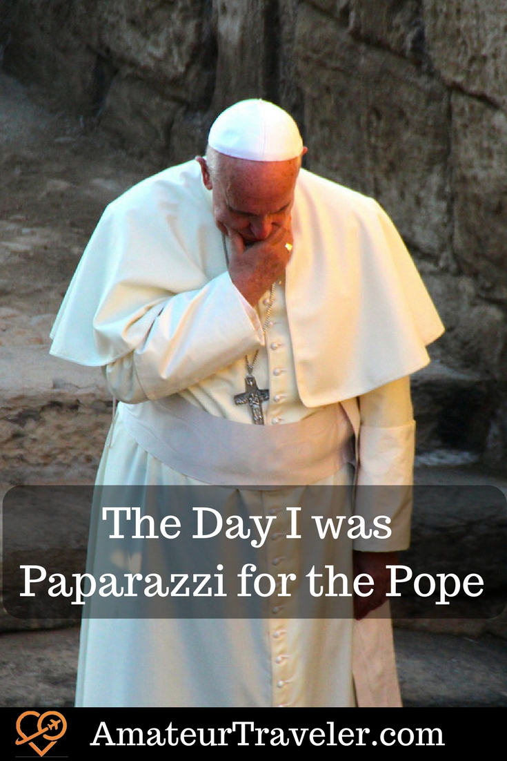 La mia giornata da paparazzi papali