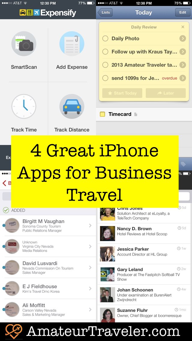 비즈니스 여행을위한 4 가지 멋진 iPhone 앱