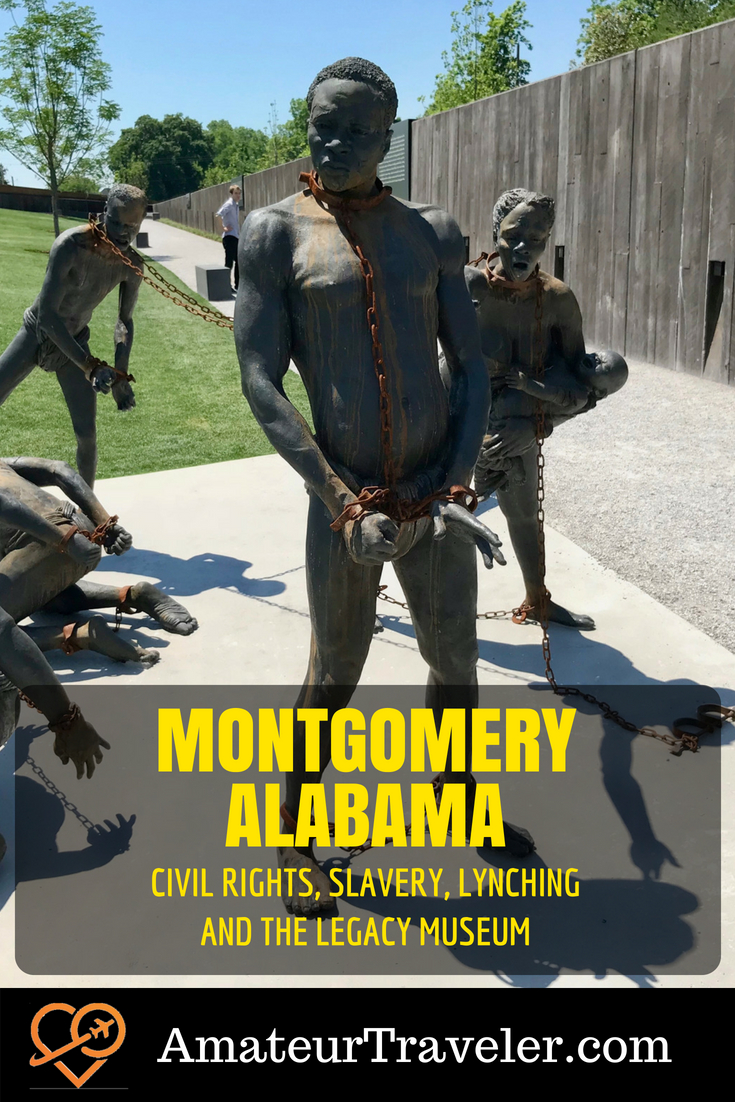 Montgomery, Alabama - Civil Rights, Slavery, Lynching and the Legacy Museum #musuem # civil-rights #montgomery #alabama #slavery #memorial #lynching