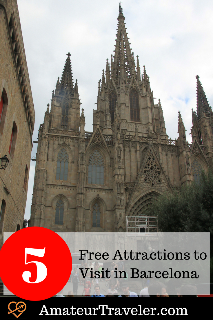 5 attrazioni gratuite da visitare a Barcellona #travel #spain #catalan #barcelona #free #budget