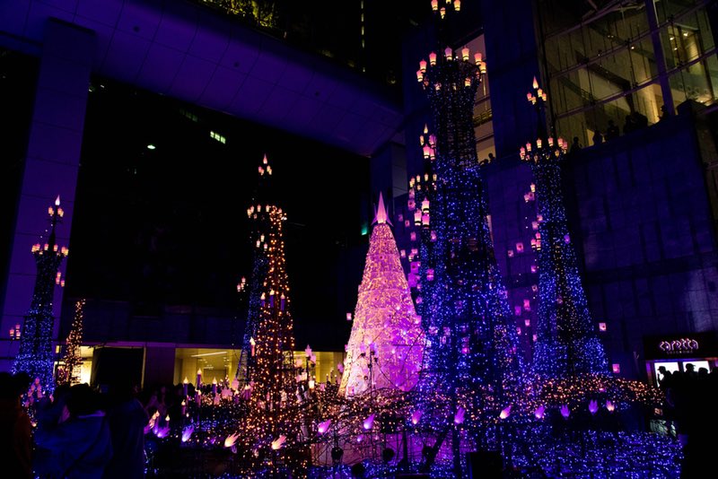 Tokyo Illuminations Caretta Shiodome Reflections Enroute