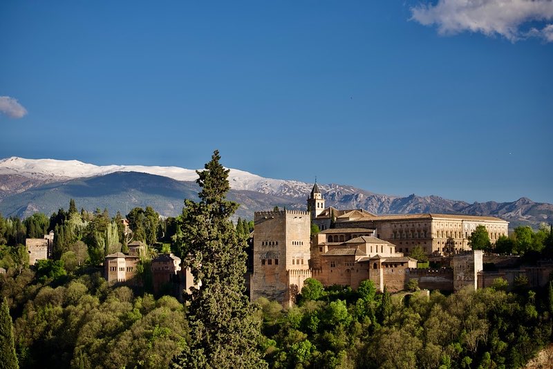 Alhambra a Granada, in Spagna