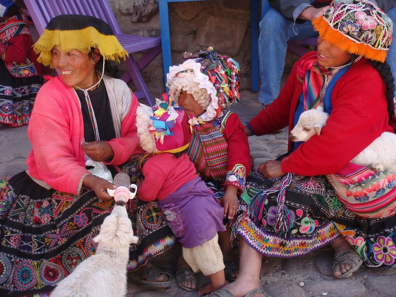 Ollantaytambo Peru pazarı