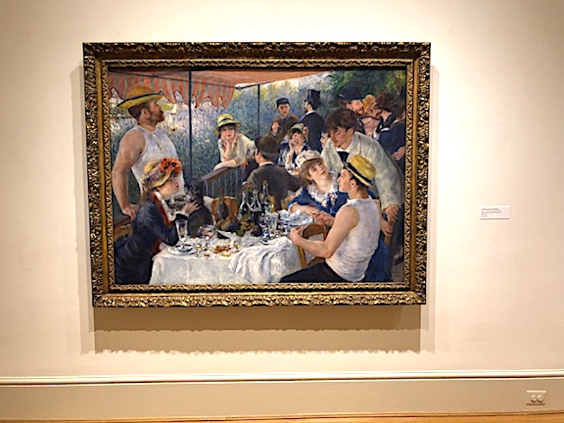 "Pranzo della festa in barca" di Pierre-Auguste Renoir in mostra nella collezione permanente della Phillips Collection