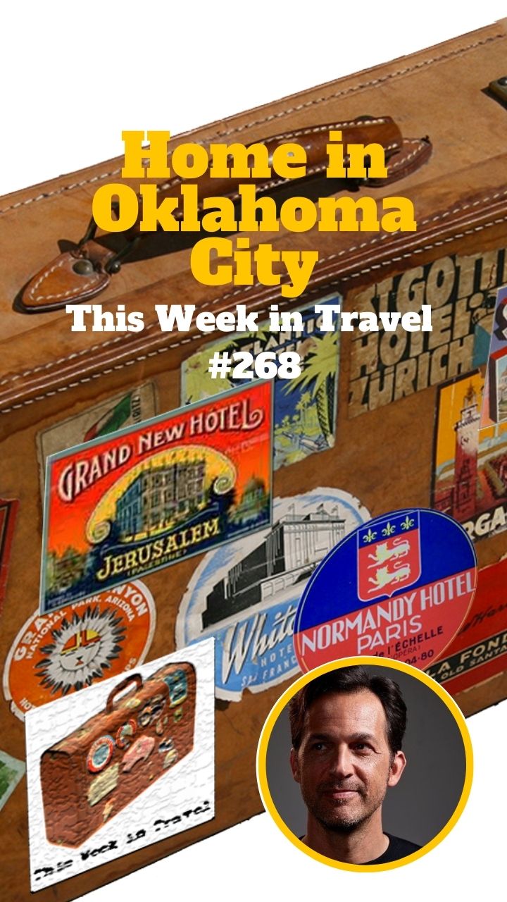 Home in Oklahoma City | This Week in Travel - Travel News Podcast. Regular hosts Gary Arndt, Jen Leo, Spud Hilton, and Chris Christensen are joined by this week's guest:  Robert Reid from reidontravel.com who has left travel writing for a variety of reasons and returned to Oklahoma. #travel #news #oklahoma
