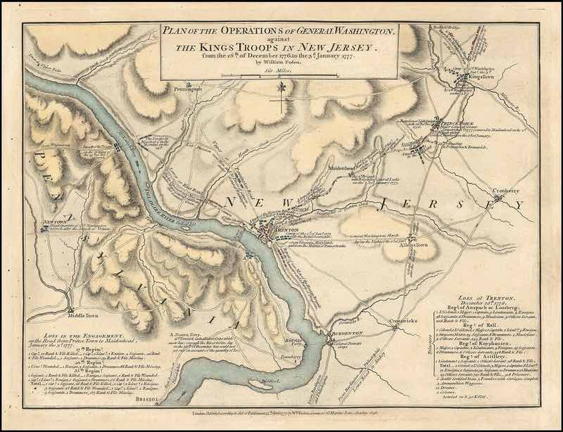Washington Crossing map